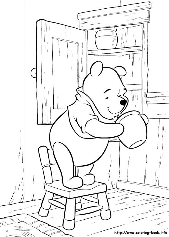 Winnie the Pooh coloring picture